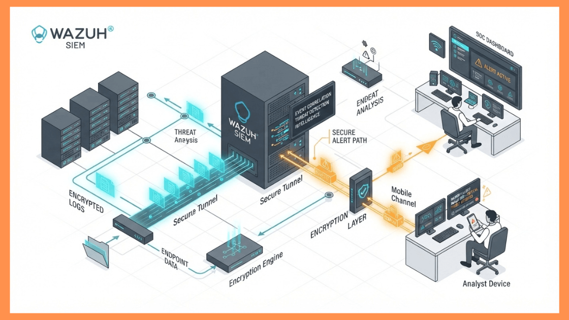 Arquitectura de monitorización de ciberseguridad con Wazuh SIEM y alertas en Telegram